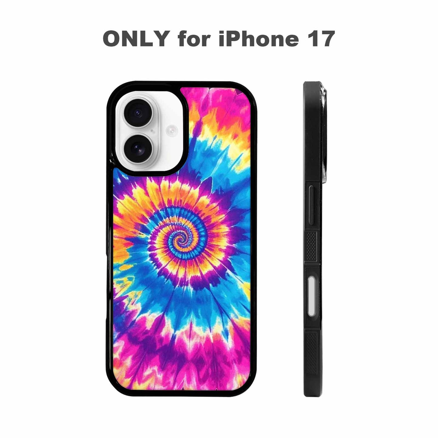 iPhone 17 Case — Tie Dye Spiral Tie Dye, Custom Printed Phone Case