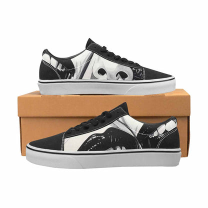 MEN'S Googly Cartoon Mouths Canvas Lace-Up Aesthetic Custom Shoes