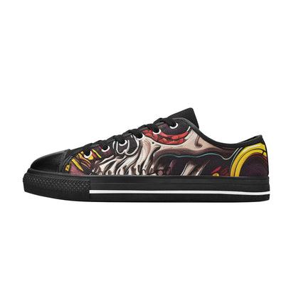 WOMEN'S Tentacles Skull 2 Canvas Grunge Shoes