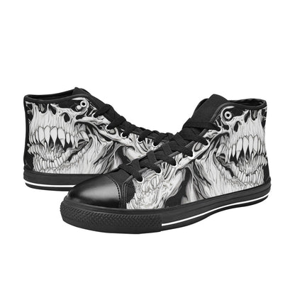MEN'S Cc Demons Grey Men’S High Top Canvas Dreamcore Sneakers