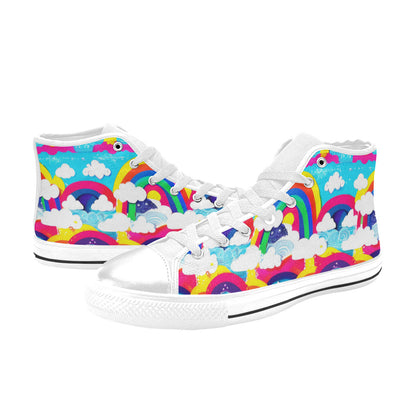 MEN'S Clouds Unicorns Art Men’S High Top Canvas Grunge Shoes