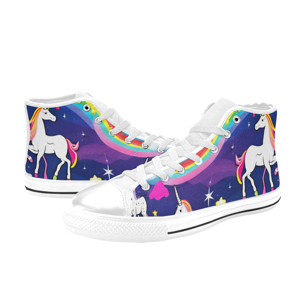 MEN'S Unicorns Abstract Men’S High Top Canvas Aesthetic Custom Shoes