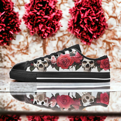Monarch Crimson Black Vivid MEN Bold Art - Freaky Shoes | Custom Art Sneakers