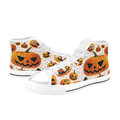 MEN'S Halloween Art 3 Men’S High Top Canvas Neon Fantasy Custom Sneakers