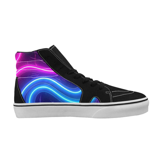 MEN'S 1980S Neon Cartoon Art High Top Skateboarding Dark Academia Sneakers