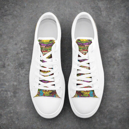 Dragon Orange Black Custom Bold Art - Freaky Shoes