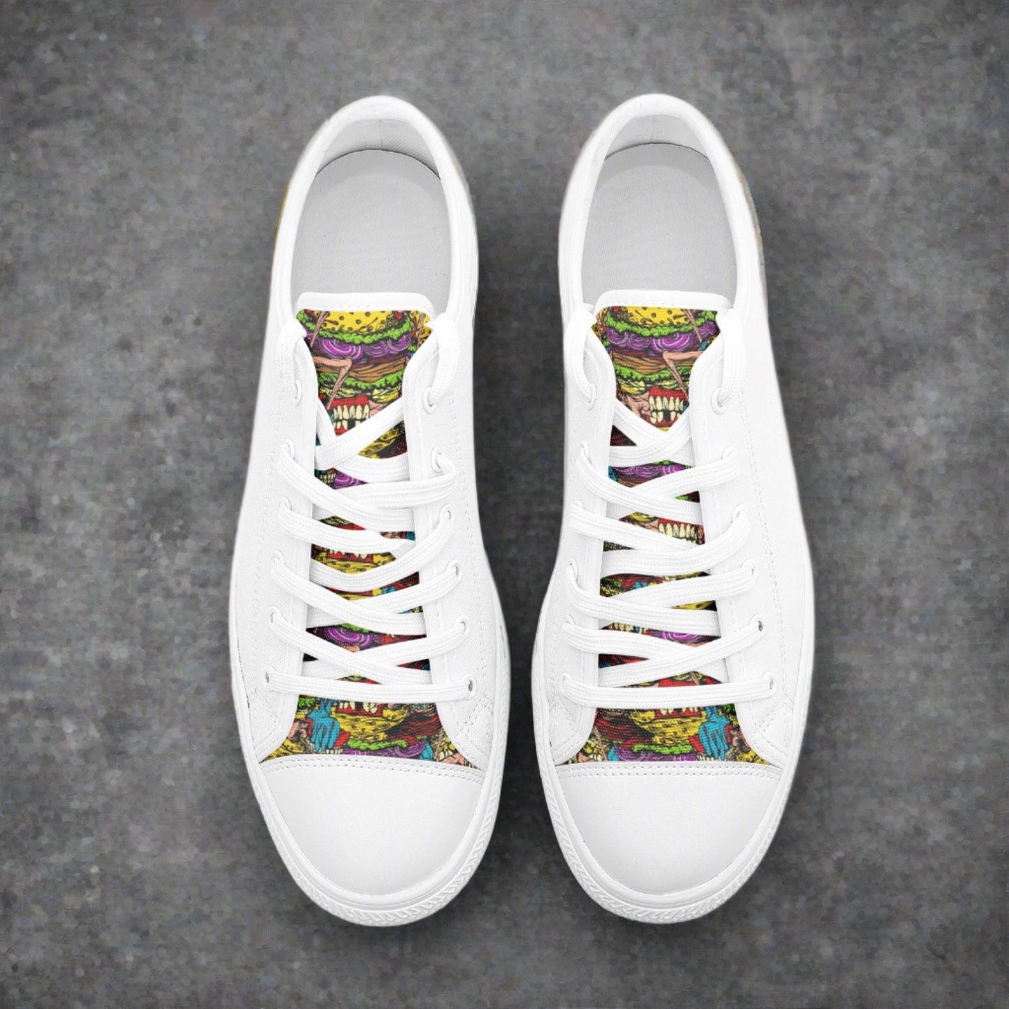 Dragon Vivid Multicolor Unique UNISEX Bold Art - Freaky Shoes | Custom Art Sneakers