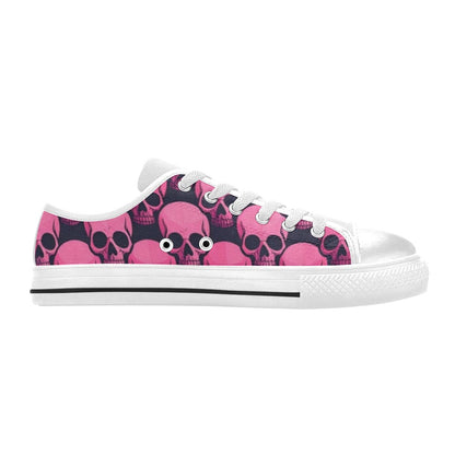 WOMEN'S Skull Underground Comix Black Low Top Canvas Vivid Shoes