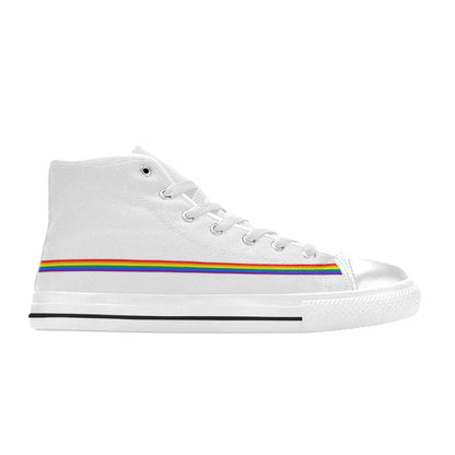 MEN'S Cc Pride Lgbt Flag High Top Canvas Vivid Shoes