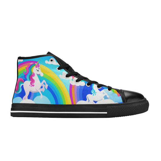 WOMEN'S Unicorns Abstract High Top Canvas Aesthetic Custom Shoes