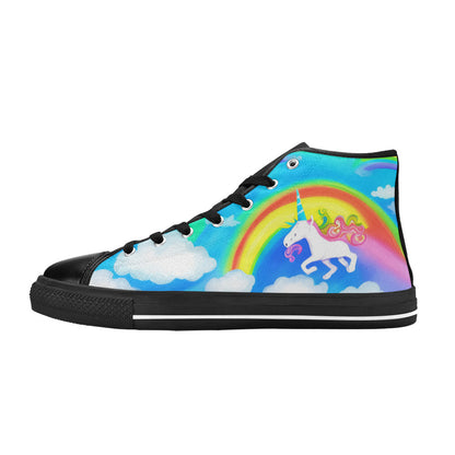 MEN'S Abstract Unicorn Art Men’S High Top Canvas Dark Academia Shoes