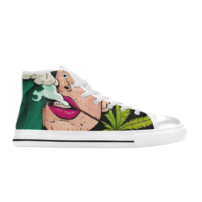 MEN'S Cc 420 Woman Weed High Top Canvas Grunge Custom Shoes