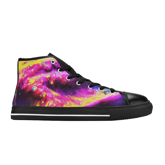 MEN'S Cc Acid Bath Drip High Top Canvas Aesthetic Sneakers