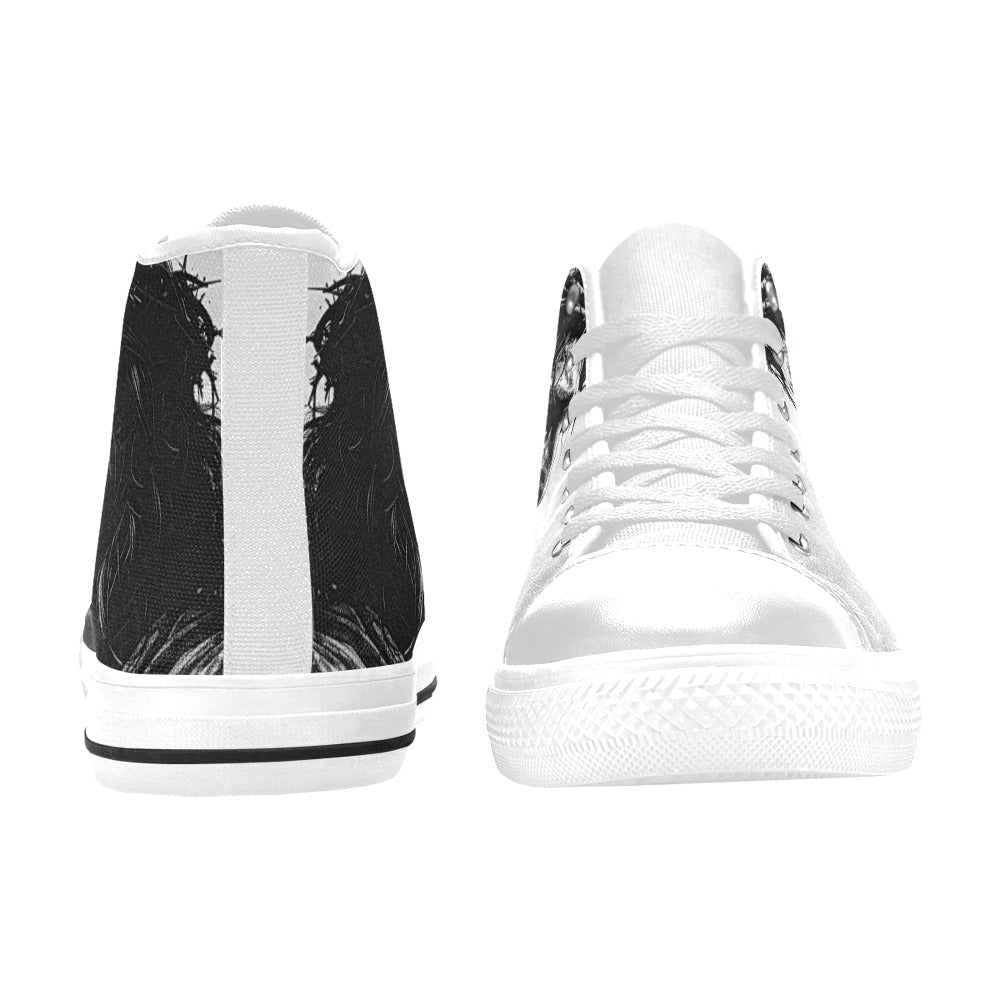 MEN'S Jesus_Ht_13 Men’S High Top Canvas Aesthetic Sneakers