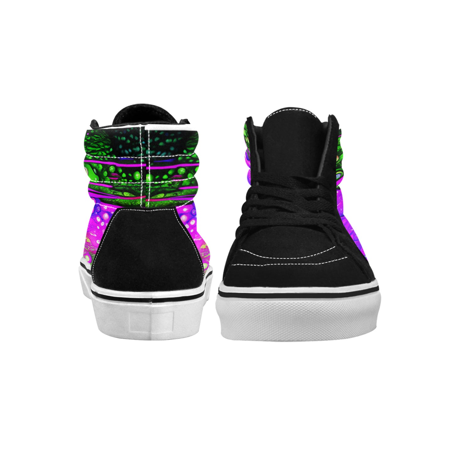 WOMEN'S Cc Acid Drip 6 High Top Skateboarding Cottagecore Custom Shoes