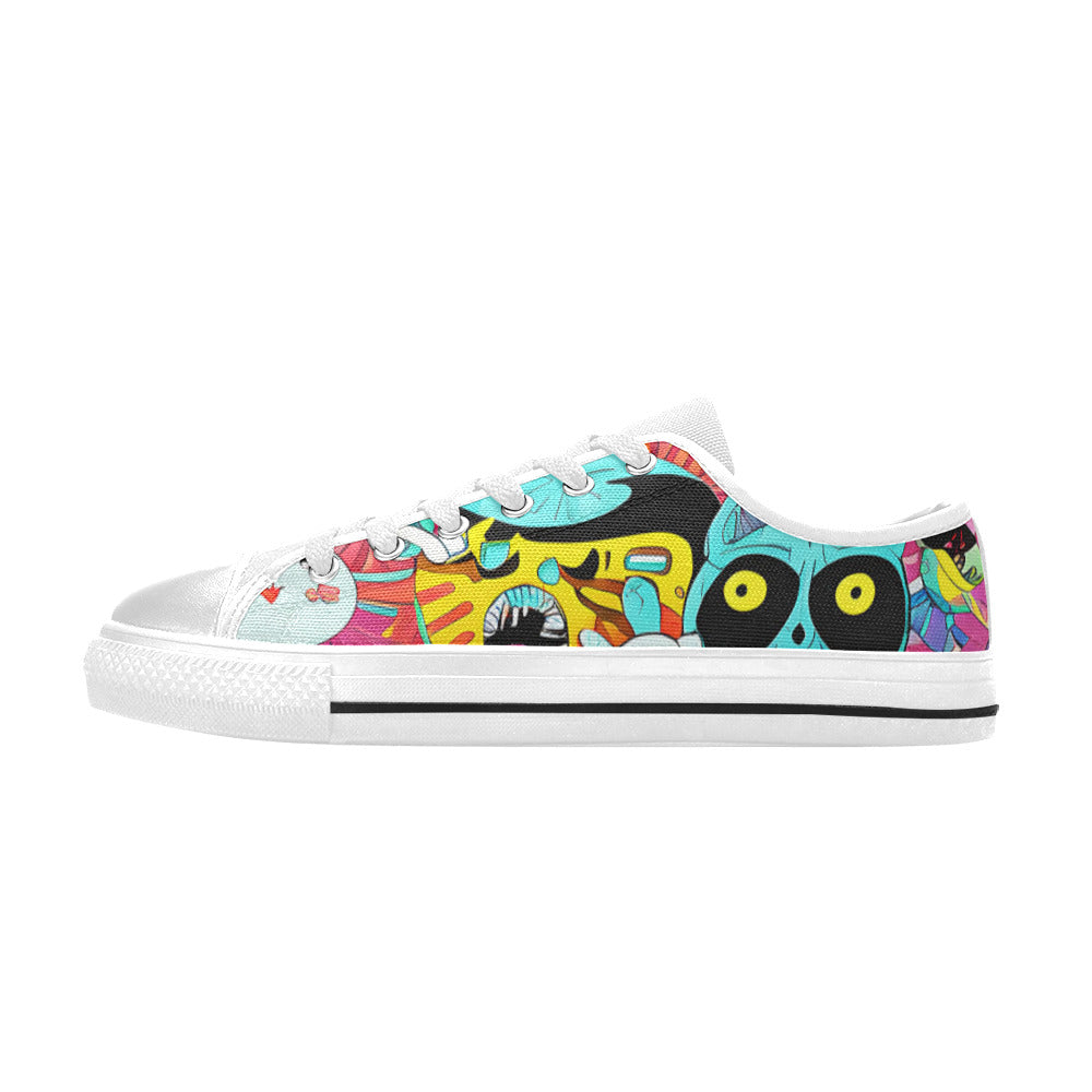 MEN'S Crazy Illustrations 2 Canvas Dark Academia Custom Sneakers
