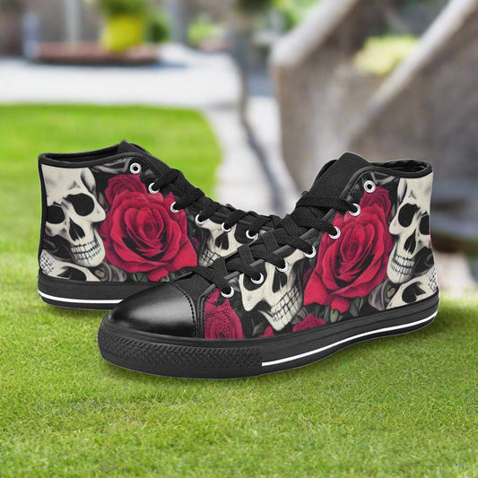 Celtic Silver Blue Wearable WOMEN Bold Art - Freaky Shoes | Custom Art Sneakers