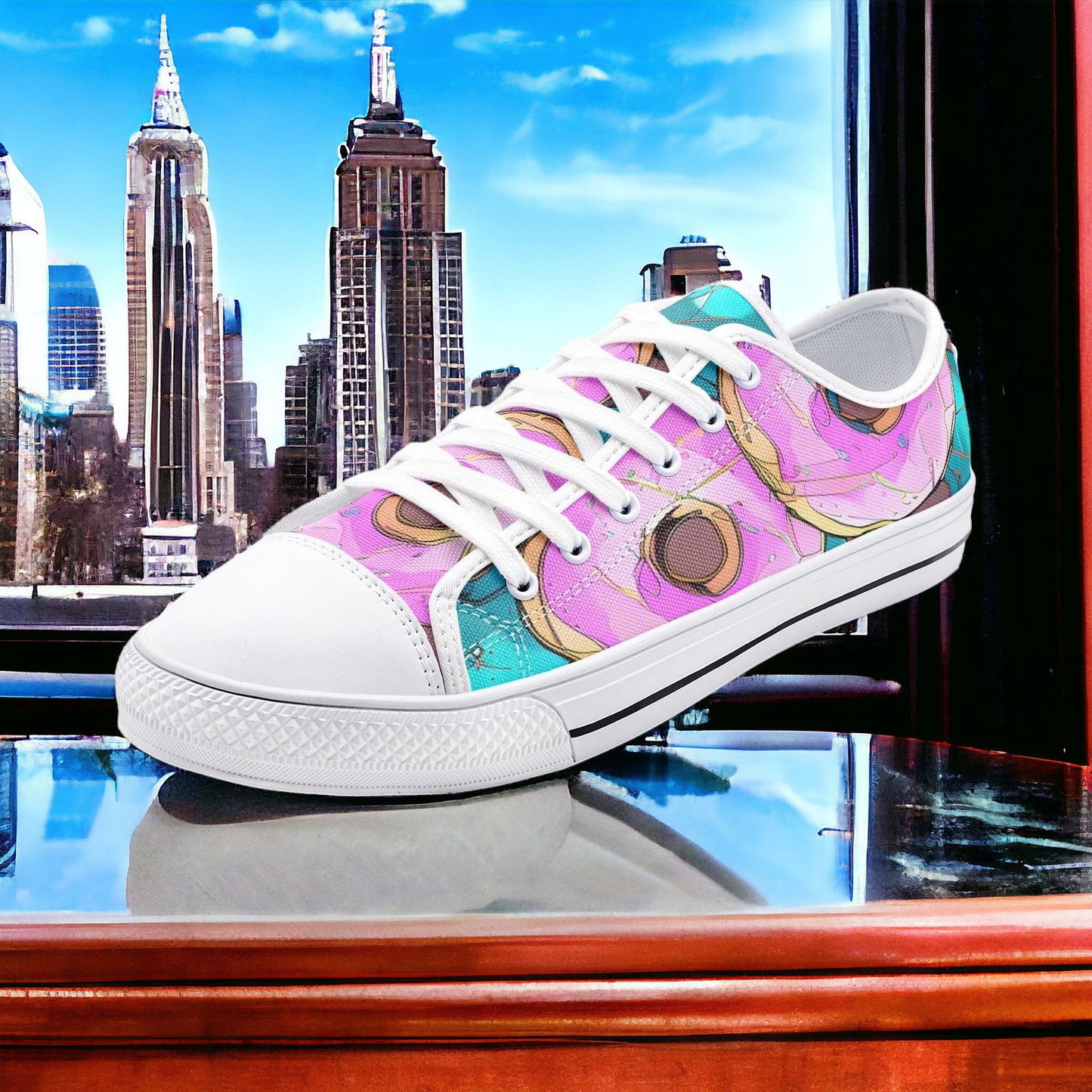 Monarch Jewel Rich Wearable Bold Art - Freaky Shoes | Custom Art Sneakers