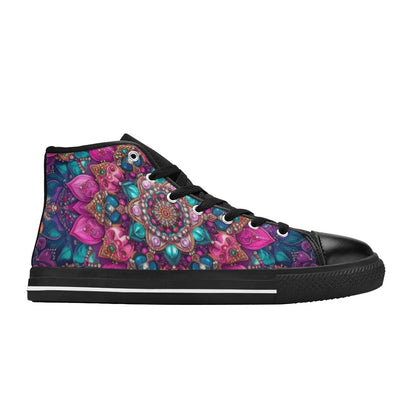WOMEN'S Test High Top Canvas Grunge Sneakers