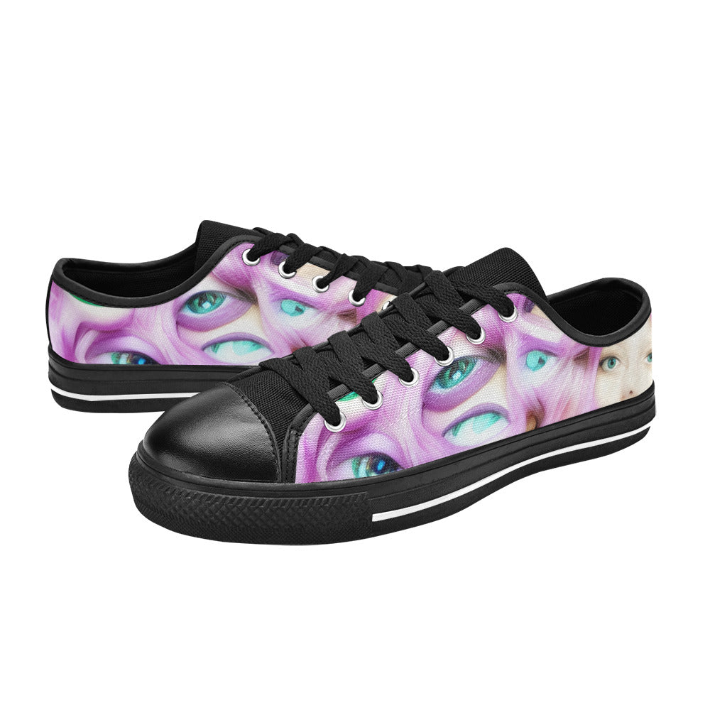 WOMEN'S Cc Wall Eyes Trippy Canvas Vibrant Chaos Shoes
