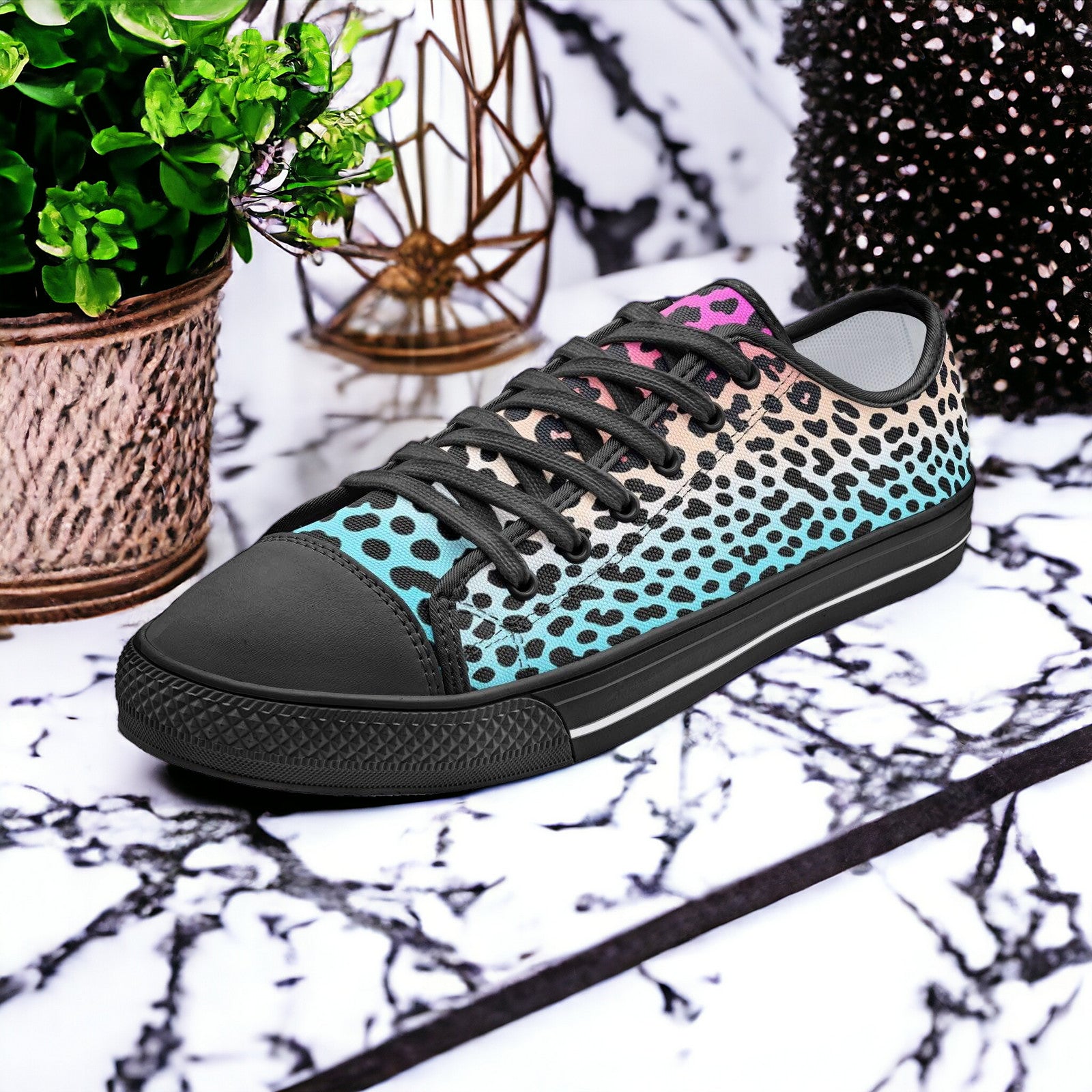 Gradient Leopard Print - Freaky Shoes®