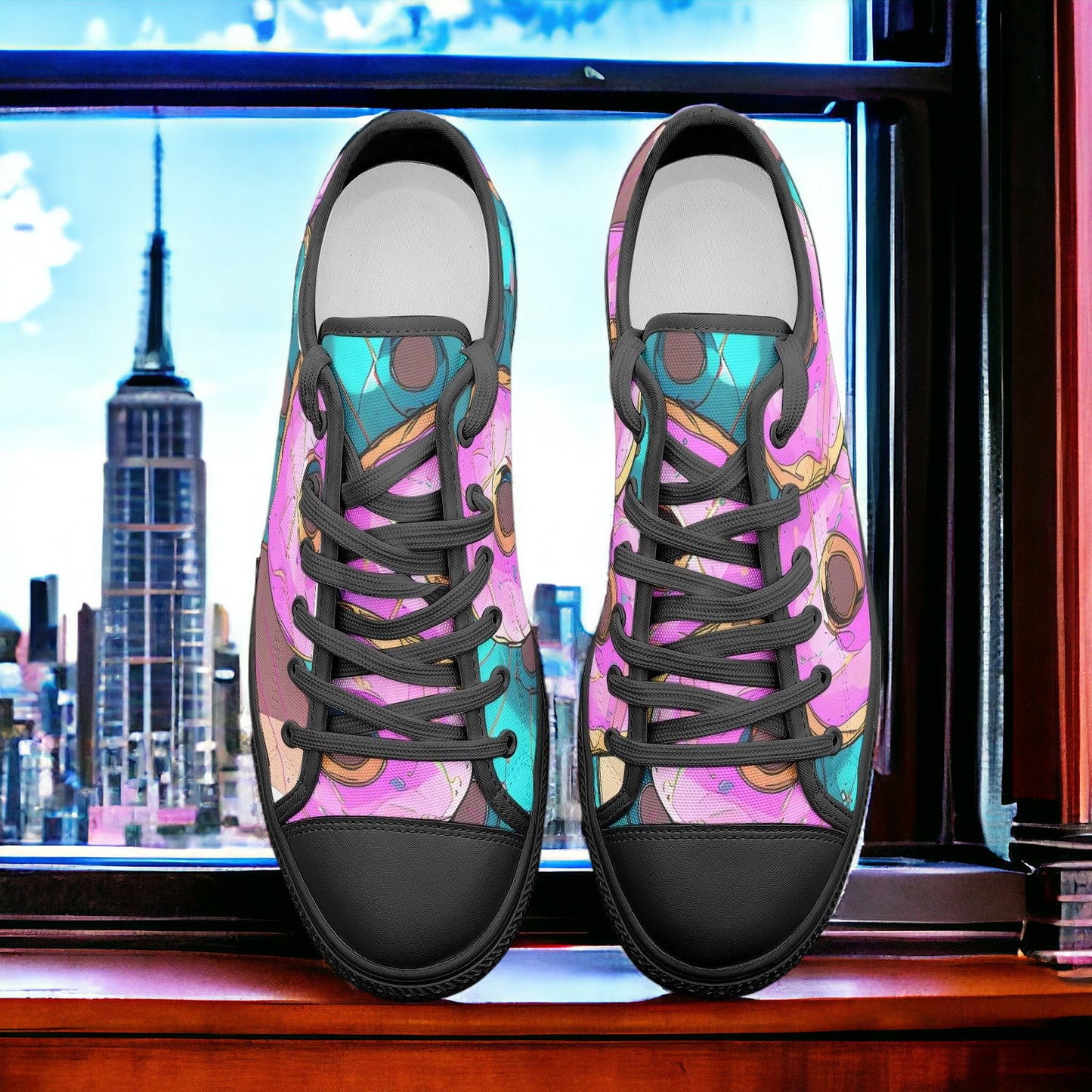 Monarch Jewel Rich Wearable Bold Art - Freaky Shoes | Custom Art Sneakers