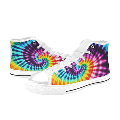 WOMEN'S Cc Tie Dye Art High Top Canvas Surreal Shoes