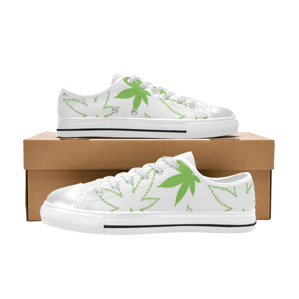 MEN'S Cc Weed 420 Art Canvas Dark Academia Custom Shoes