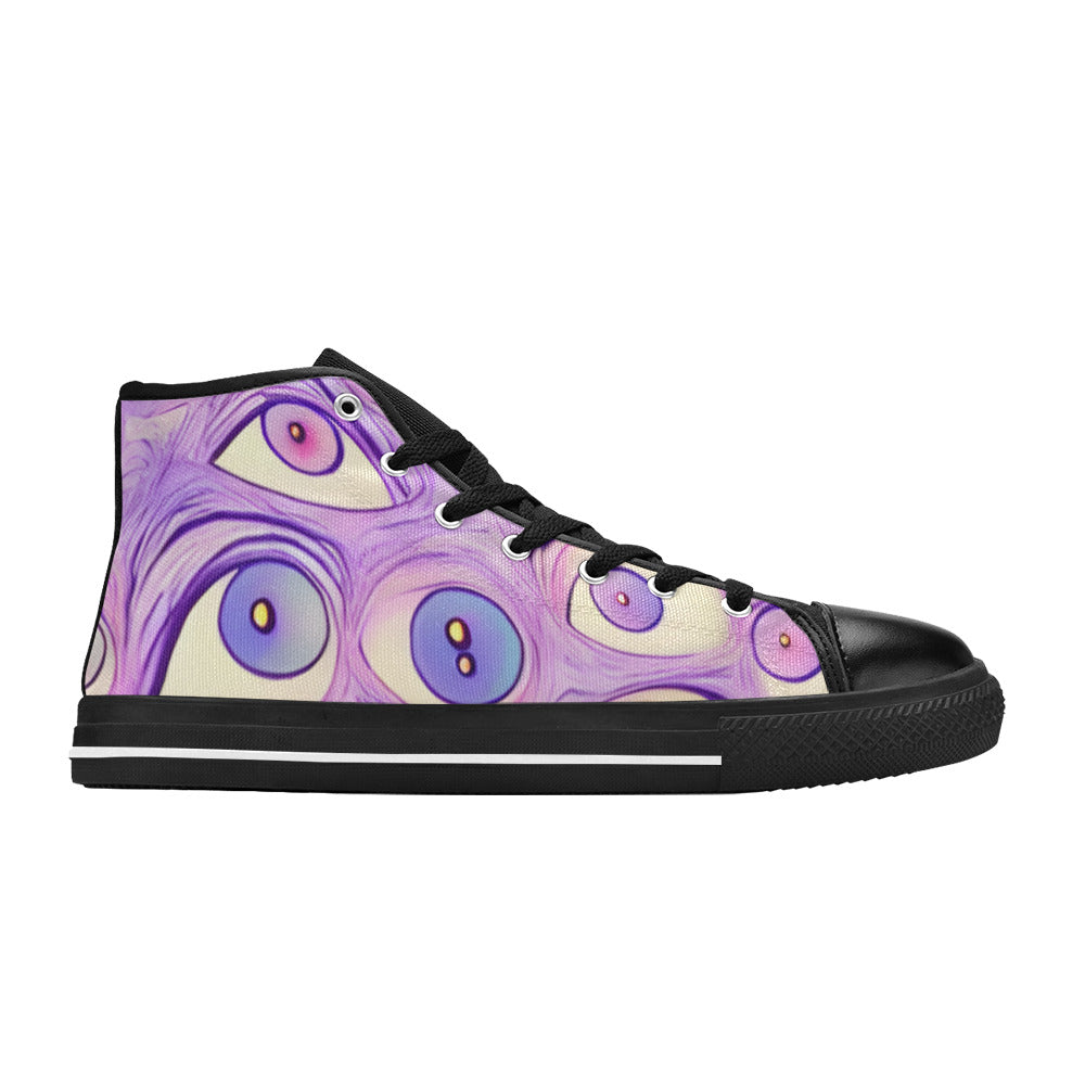 MEN'S Cc Wall Eyes Trippy High Top Canvas Dark Academia Sneakers