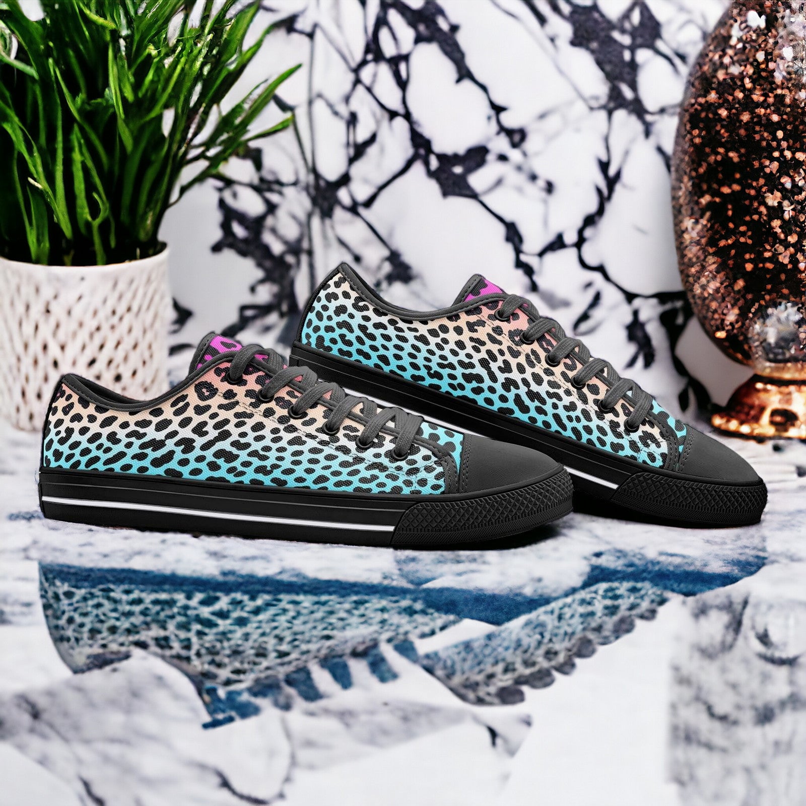 Gradient Leopard Print - Freaky Shoes®
