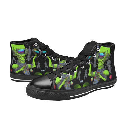 MEN'S Cc Hipster Alien Space High Top Canvas Cottagecore Sneakers