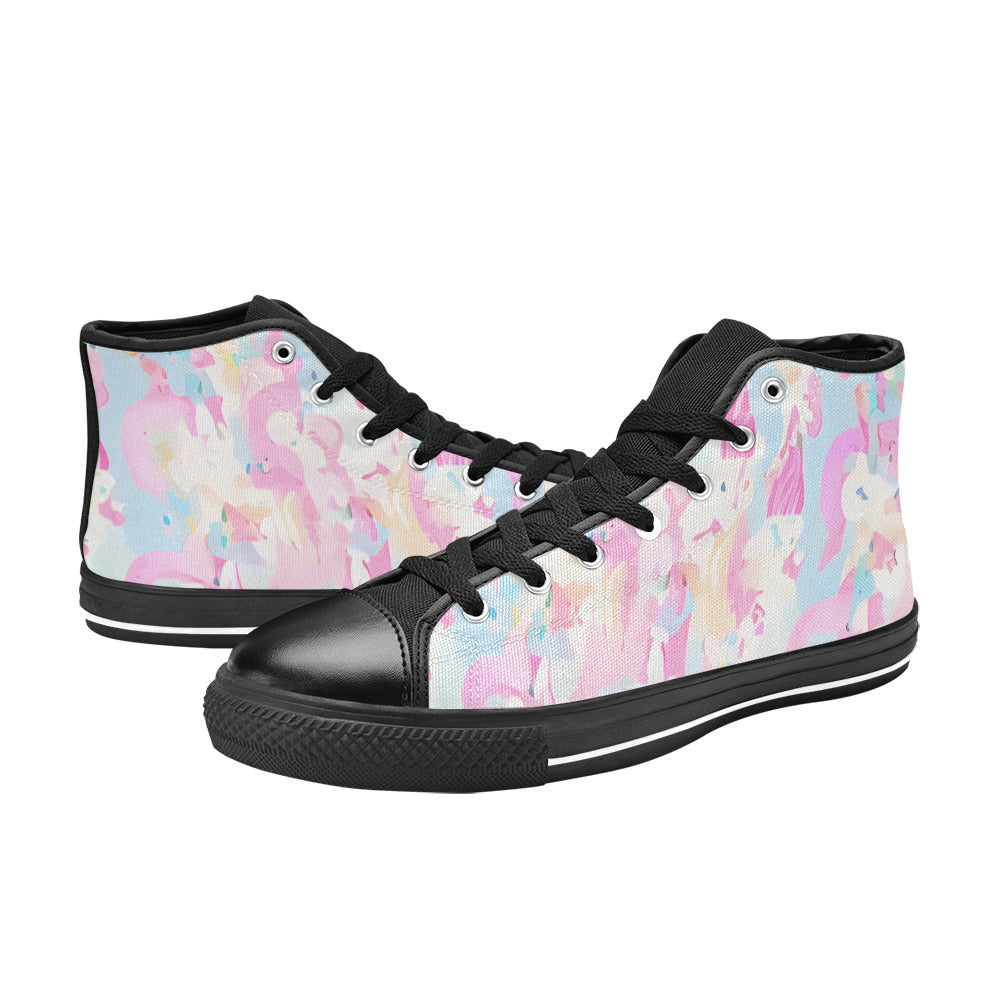 WOMEN'S Cc Unicorn Art Unicorns High Top Canvas Dreamcore Custom Shoes