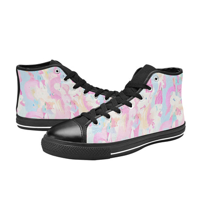 WOMEN'S Cc Unicorn Art Unicorns High Top Canvas Dreamcore Custom Shoes