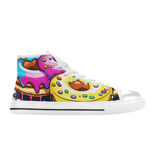 WOMEN'S Dripping Frosting From Rainbow High Top Canvas Dreamcore Custom Shoes