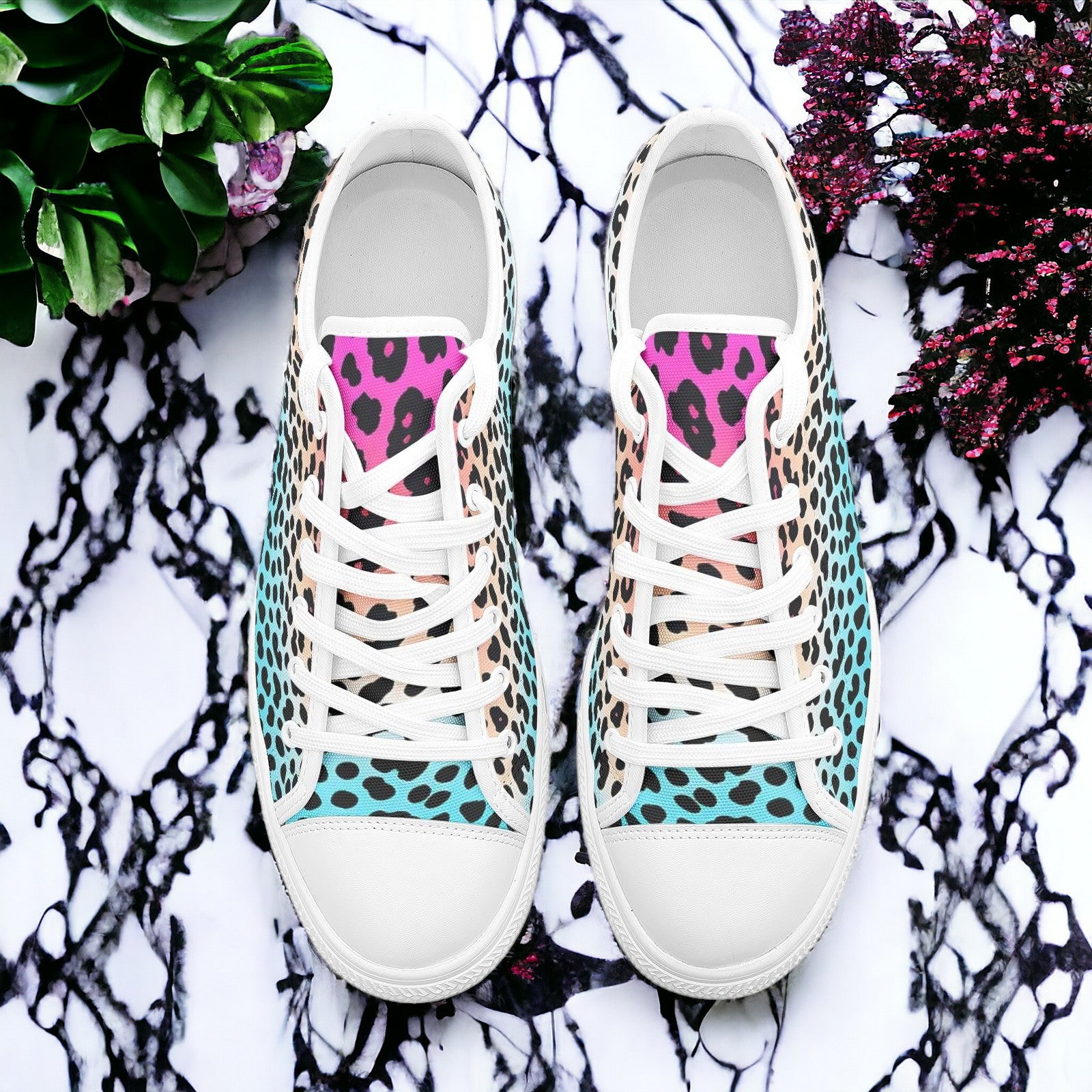 Gradient Leopard Print - Freaky Shoes®
