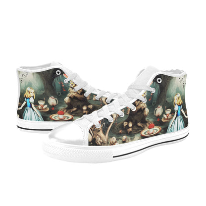 MEN'S Creepy World Wonderland Men’S High Top Canvas Aesthetic Custom Sneakers