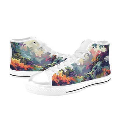 Camo Design 1 Men's High Top Canvas Shoes