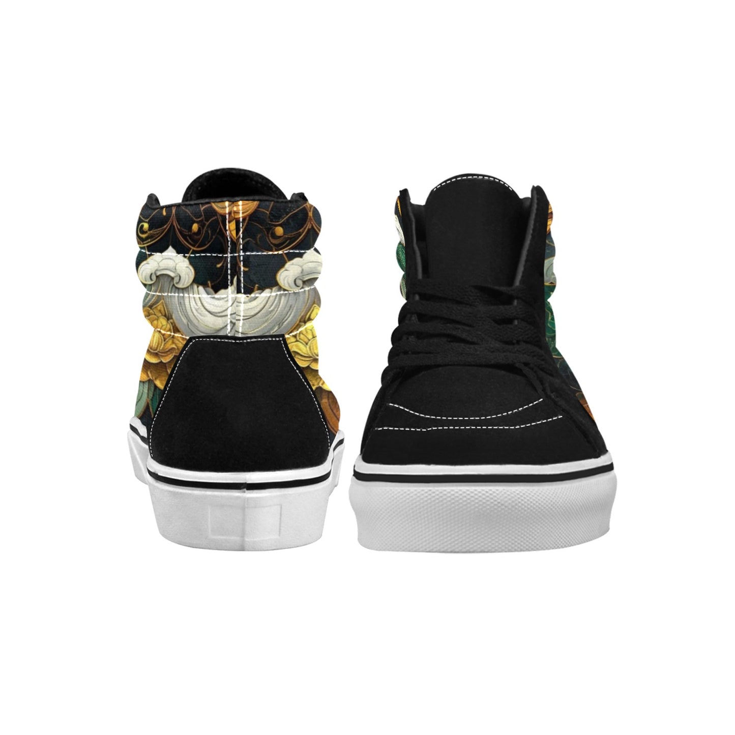 MEN'S Dragon Scale Fantasy Art High Top Skateboarding Aesthetic Custom Sneakers