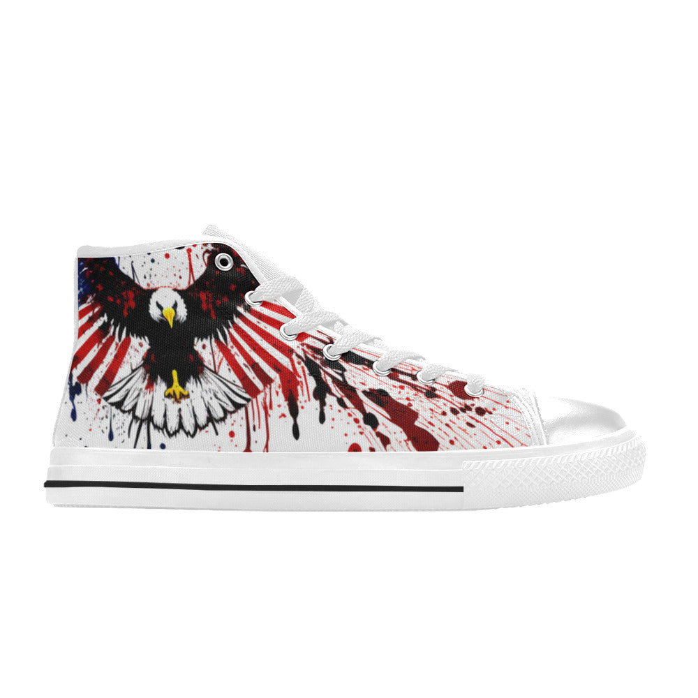 MEN'S Patrotic Eagle Men’S High Top Canvas Surreal Shoes