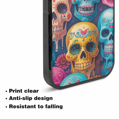 iPhone 15 Plus Case — Sugar Skullsmelting Sugar Skulls, Custom Print Case Cover