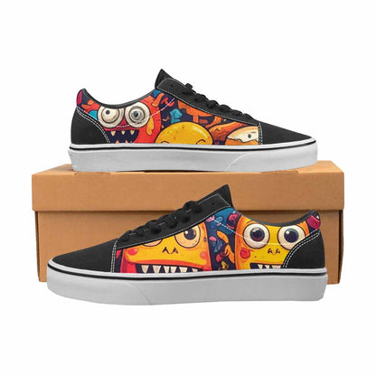MEN'S Cartoon Monster Character Canvas Lace-Up Cottagecore Sneakers