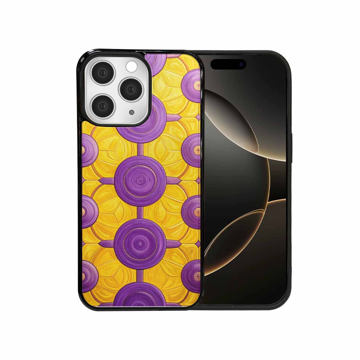 iPhone 15 Pro Max Case — Intersex Flag Color Theme Small Rainbow, Custom Phone Case