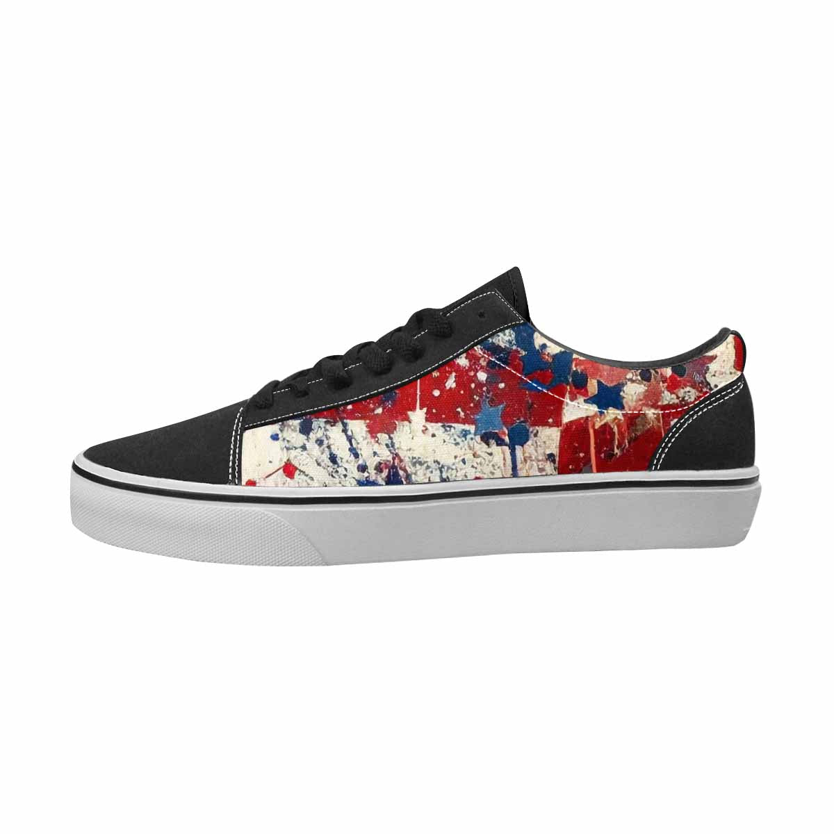 MEN'S Patriotic Canvas Wearable Art Kaleidoscope Custom Kicks