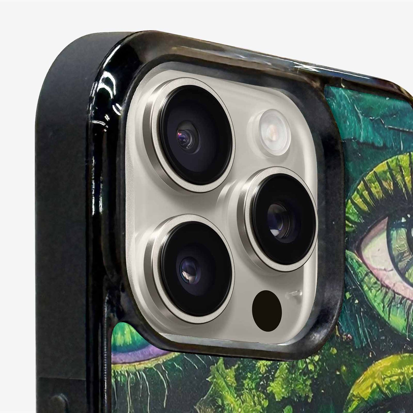 iPhone 16 Pro Case — Reptile Eye Cartoon, Custom Phone Case