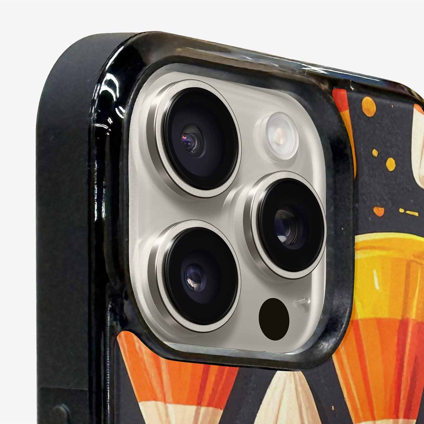 iPhone 16 Pro Case — Halloween Candy Corn, Custom Made Phone Cover