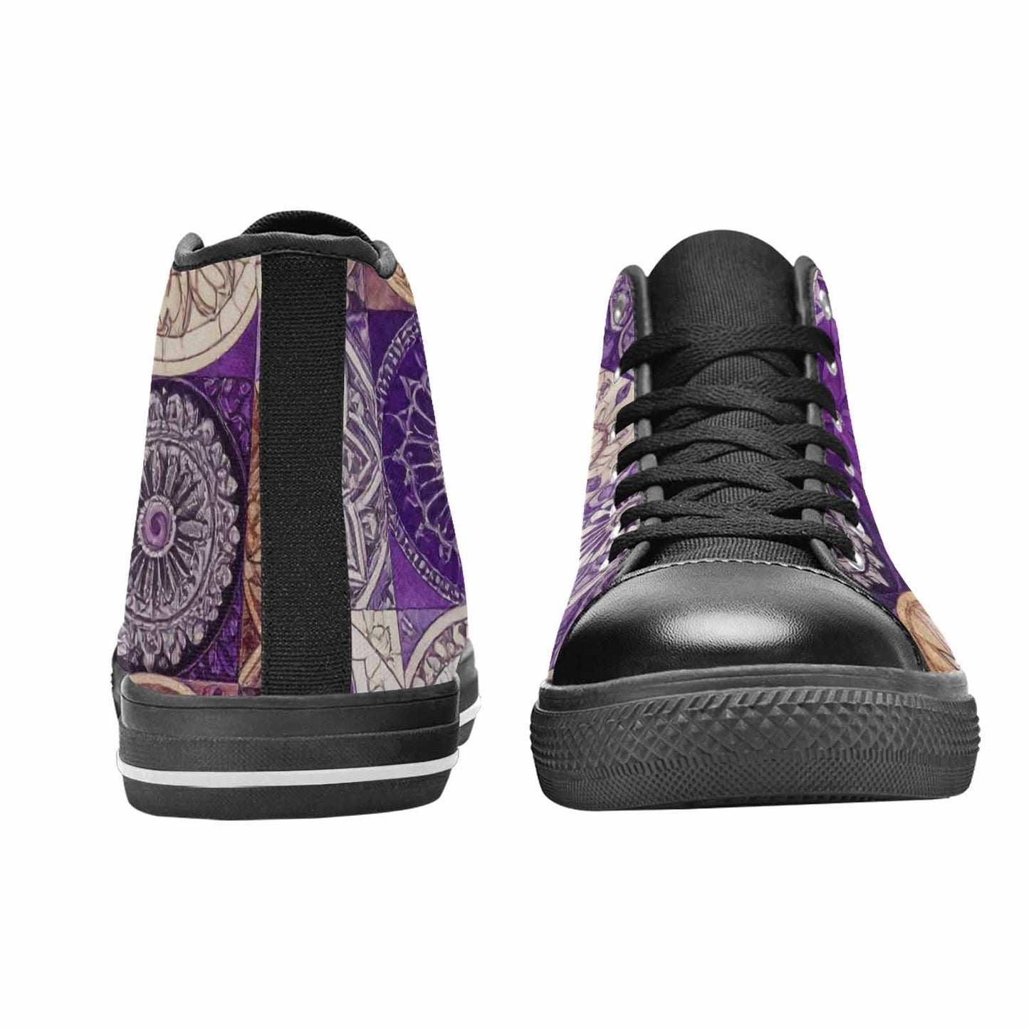 MEN'S Mandala High Top Canvas Aesthetic Custom Shoes