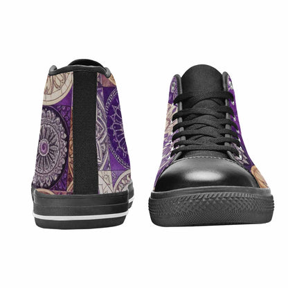 MEN'S Mandala High Top Canvas Aesthetic Custom Shoes