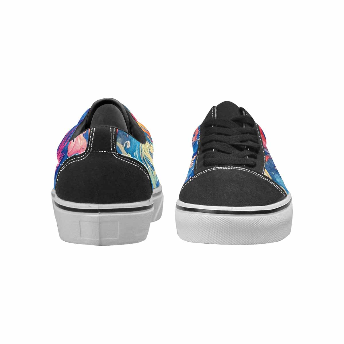MEN'S Fish Scale Coral Canvas Lace-Up Y2K Custom Sneakers