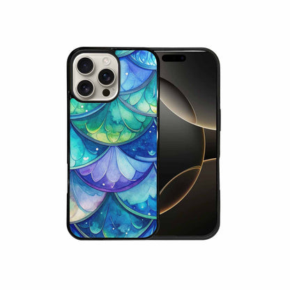 iPhone 16 Pro Max Case — Mermaid Scale Art Pattern, Custom Made Phone Cover