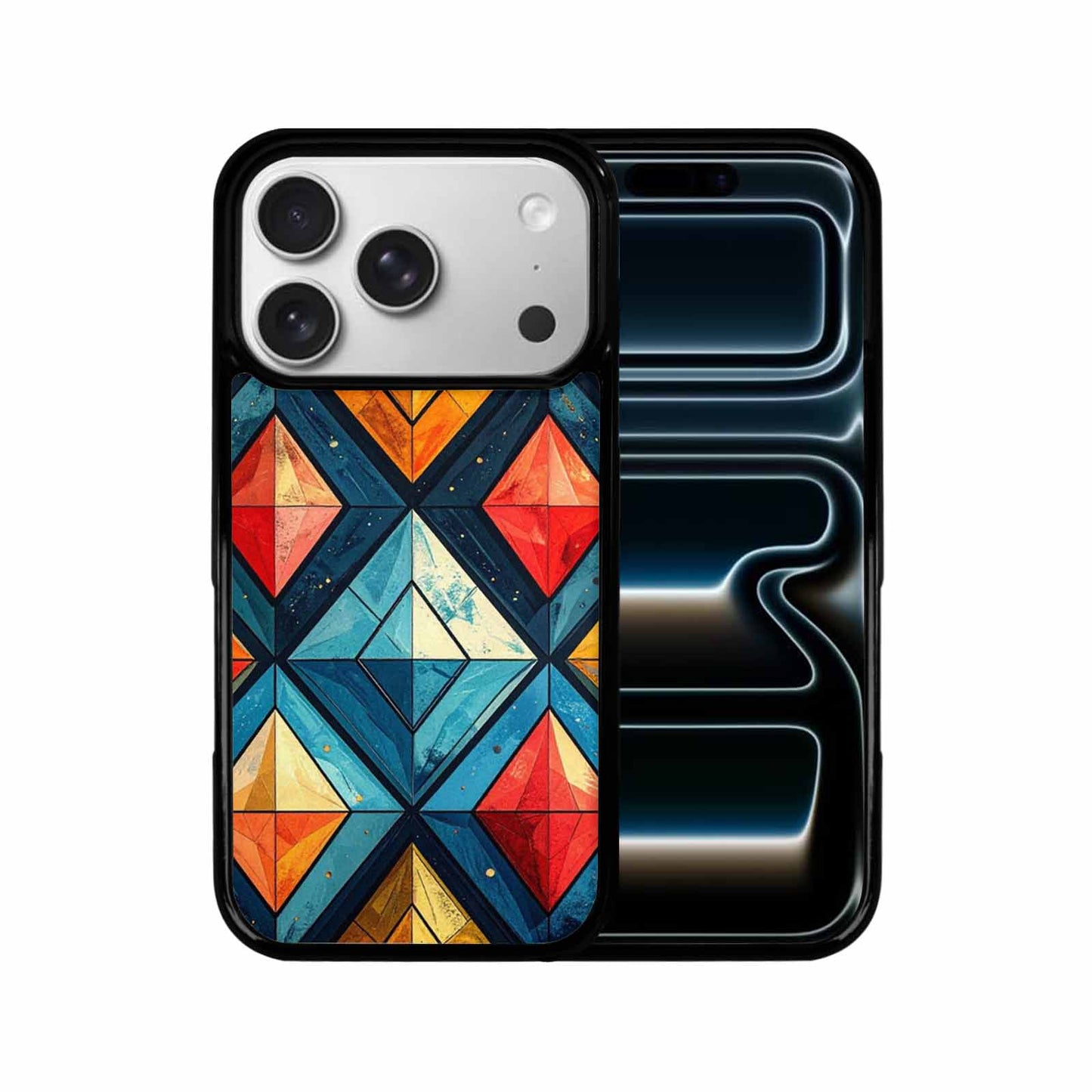 iPhone 17 Pro Case — Vintage Summer Diamond Retro Vintage, Custom Printed Phone Case